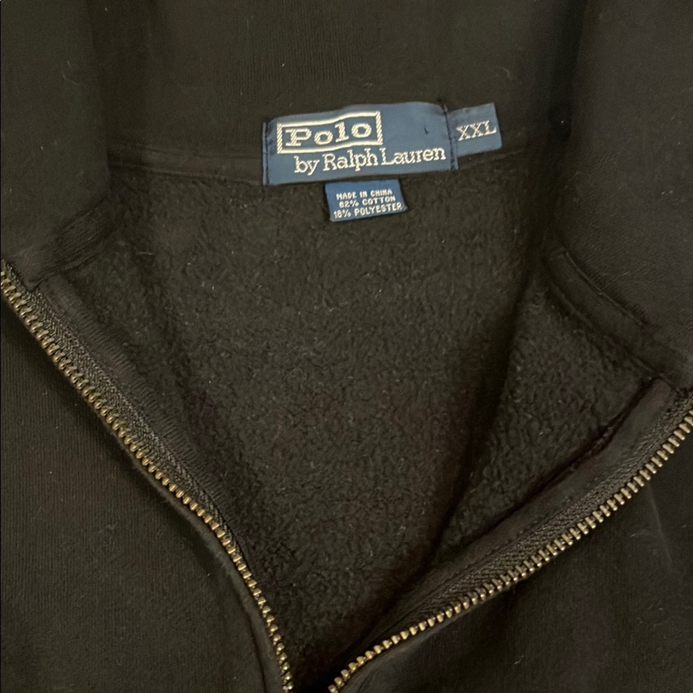 Men's Navy Half-Zip Sweater - Picture 2 of 2
